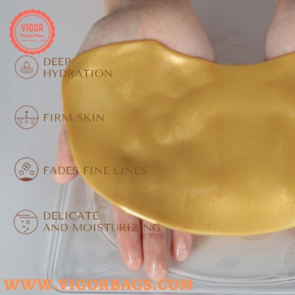 Gold 24k collagen neck mask sheet patch Moisturizer lifting anti wrinkle - Picture 4 of 12